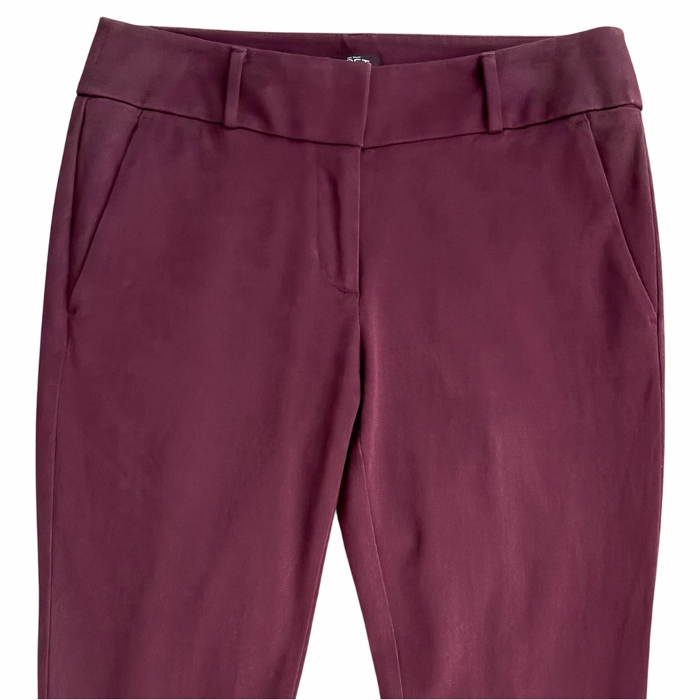 LOFT Julie Skinny Fit Ankle Pants in Plum - Picture 8 of 16
